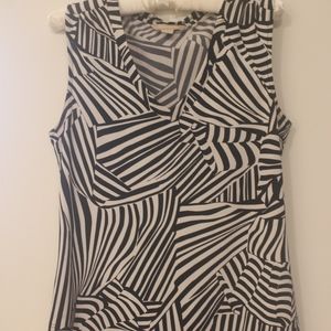 Banana Republic black and white top